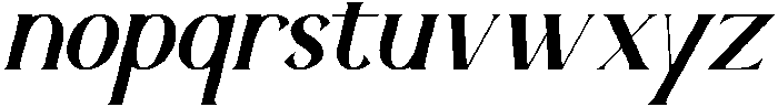 Aurenza Italic otf (400) Font LOWERCASE