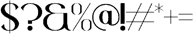 Aurenza otf (400) Font OTHER CHARS