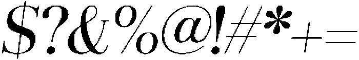 Aurestia Italic otf (400) Font OTHER CHARS