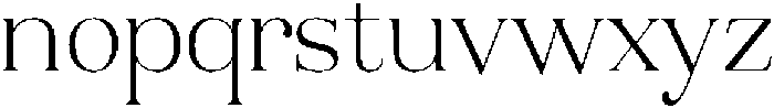 Aurestia Thin otf (100) Font LOWERCASE