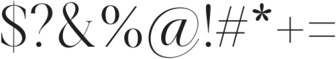 Aurestine Serif Extra Light otf (200) Font OTHER CHARS