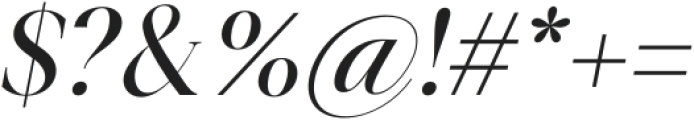 Aurestine Serif Italic otf (400) Font OTHER CHARS