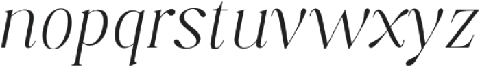 Aurestine Serif Thin Italic otf (100) Font LOWERCASE
