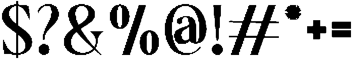 Aurine Regular otf (400) Font OTHER CHARS