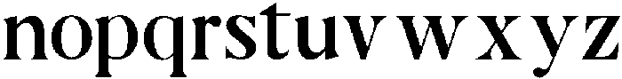 Aurine Regular otf (400) Font LOWERCASE