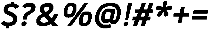 Aurisma-BoldItalic otf (700) Font OTHER CHARS