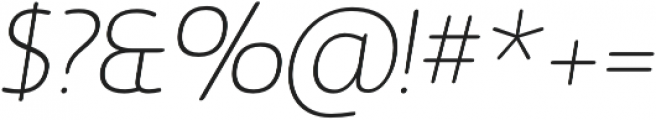 Auro Light Italic otf (300) Font OTHER CHARS