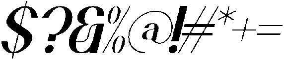 Auronix Italic otf (400) Font OTHER CHARS
