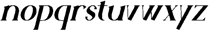 Auronix Italic otf (400) Font LOWERCASE