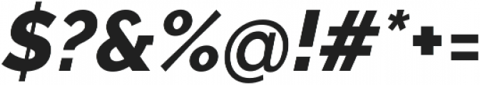 Aurora ExtraBold Italic otf (700) Font OTHER CHARS