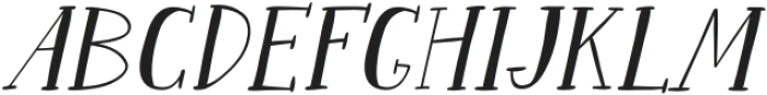 Aurora Lane Italic otf (400) Font UPPERCASE