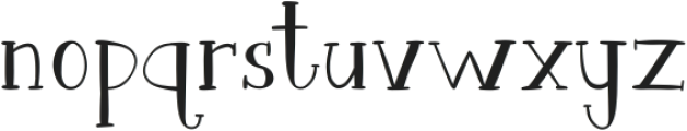 Aurora Lane Regular ttf (400) Font LOWERCASE