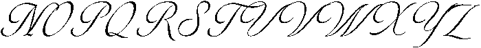 Aurora Muse Script otf (400) Font UPPERCASE