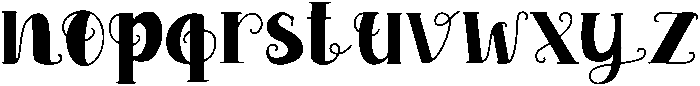 Aurora Regular otf (400) Font LOWERCASE