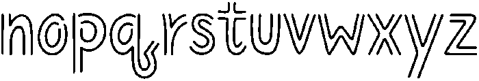 Aurora Regular otf (400) Font LOWERCASE