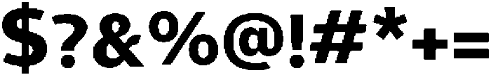 Aurora Sans Bold otf (700) Font OTHER CHARS