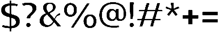 Aurora Sans Light otf (300) Font OTHER CHARS