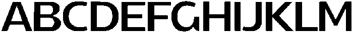 Aurora Sans Regular otf (400) Font UPPERCASE