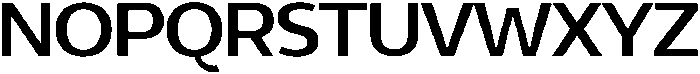 Aurora Sans Regular otf (400) Font UPPERCASE