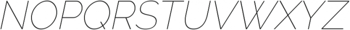 Aurora Thin Italic otf (100) Font UPPERCASE