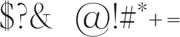 Aurora Type otf (400) Font OTHER CHARS