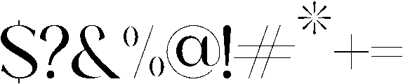 Aurora otf (400) Font OTHER CHARS