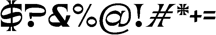 Aurora otf (400) Font OTHER CHARS