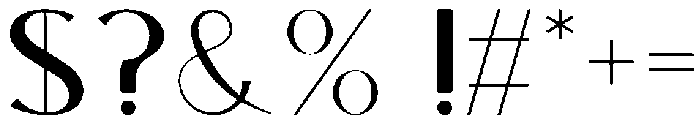 Aurora otf (400) Font OTHER CHARS