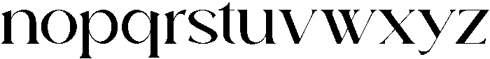 Aurora otf (400) Font LOWERCASE