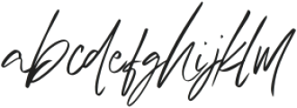 Austand Signature Regular otf (400) Font LOWERCASE