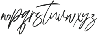 Austand Signature Regular otf (400) Font LOWERCASE