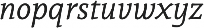 Auster-Italic otf (400) Font LOWERCASE