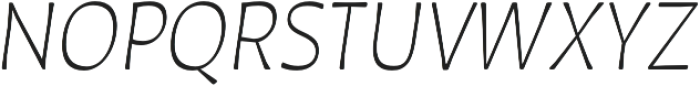 Auster Rounded ExtraLight Italic otf (200) Font UPPERCASE