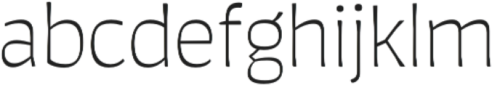 Auster Rounded ExtraLight otf (200) Font LOWERCASE