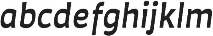 Auster Rounded Medium Italic otf (500) Font LOWERCASE