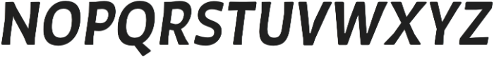 Auster Rounded SemiBold Italic otf (600) Font UPPERCASE