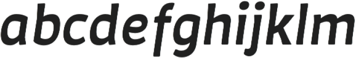 Auster Rounded SemiBold Italic otf (600) Font LOWERCASE