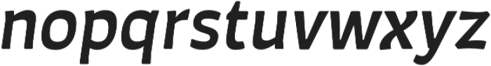 Auster Rounded SemiBold Italic otf (600) Font LOWERCASE