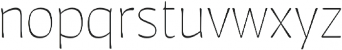 Auster Rounded Thin otf (100) Font LOWERCASE