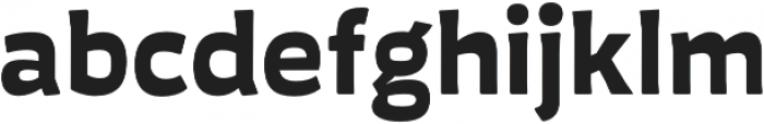 Auster Rounded otf (700) Font LOWERCASE
