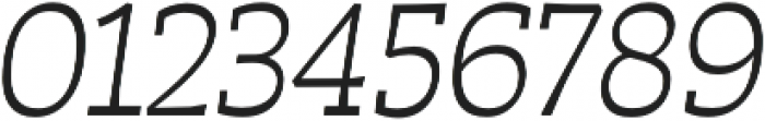 Auster Slab Light Italic otf (300) Font OTHER CHARS