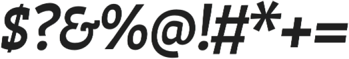Auster Slab Medium Italic otf (500) Font OTHER CHARS