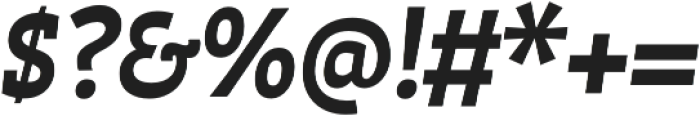 Auster Slab SemiBold Italic otf (600) Font OTHER CHARS