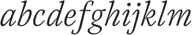 Austera Text Extralight Italic otf (200) Font LOWERCASE