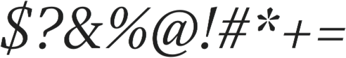 Austera Text Light Italic otf (300) Font OTHER CHARS