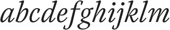 Austera Text Light Italic otf (300) Font LOWERCASE