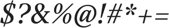 Austera Text Medium Italic otf (500) Font OTHER CHARS