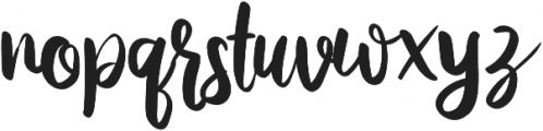 Austhina Brush Calligraphy Regular otf (100) Font LOWERCASE