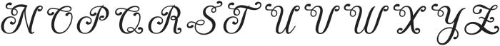 Austin Italic otf (400) Font UPPERCASE