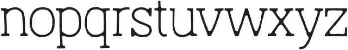 Austral Slab Blur Thin otf (100) Font LOWERCASE